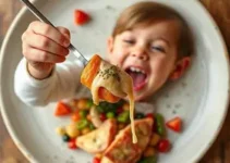 brincar e comer