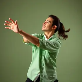 Camisa Verde e Branco
