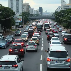congestionamento em São Paulo