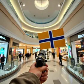 Homem saca arma em shopping durante Brasil x Noruega
